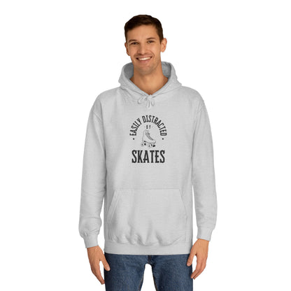 Easily Distracted by Skates Unisex Hoodie