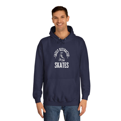 Easily Distracted by Skates Unisex Hoodie