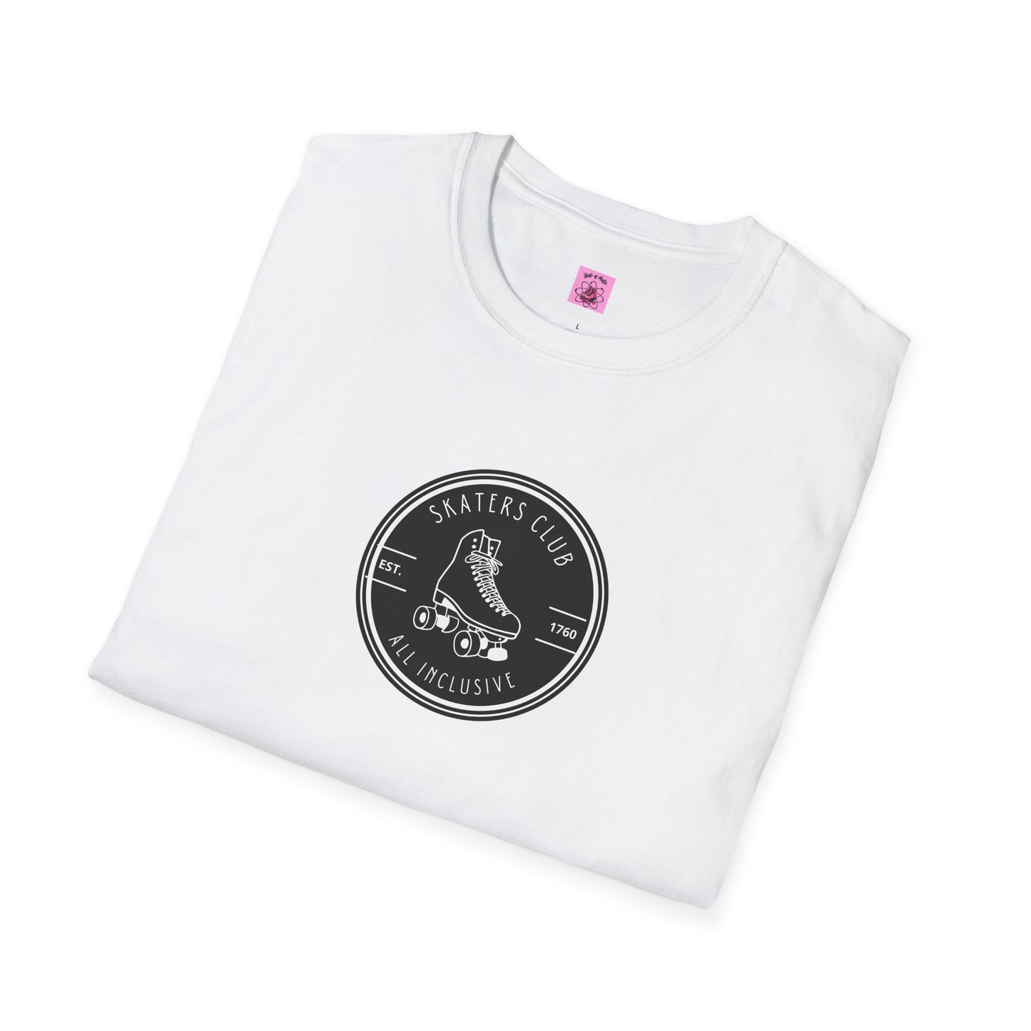 Round Black Skaters Club Unisex T-Shirt