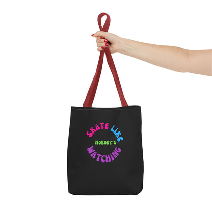 Colorful Skate Like Nobody's Watching Tote Bag