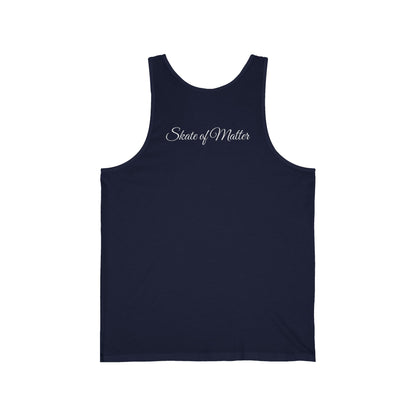 Round White Skaters Club Unisex Tank