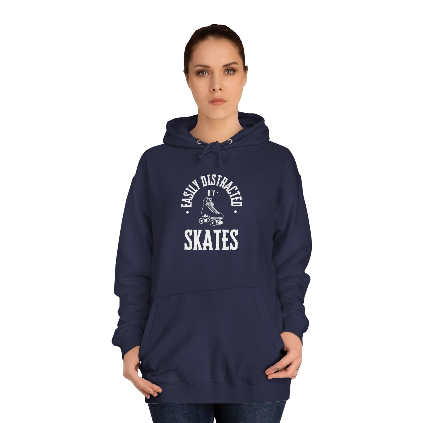 Easily Distracted by Skates Unisex Hoodie