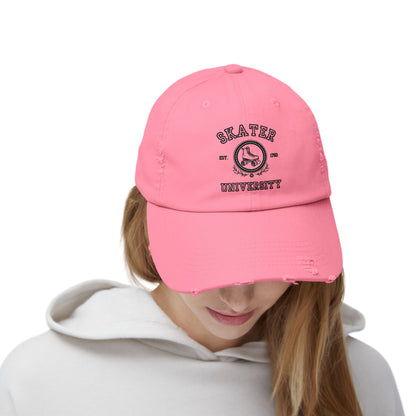 Skater University Distressed Cap