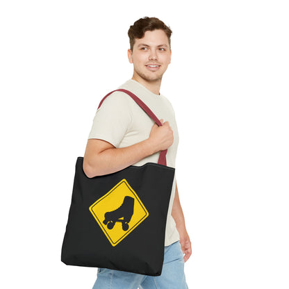 Warning Skater Tote Bag