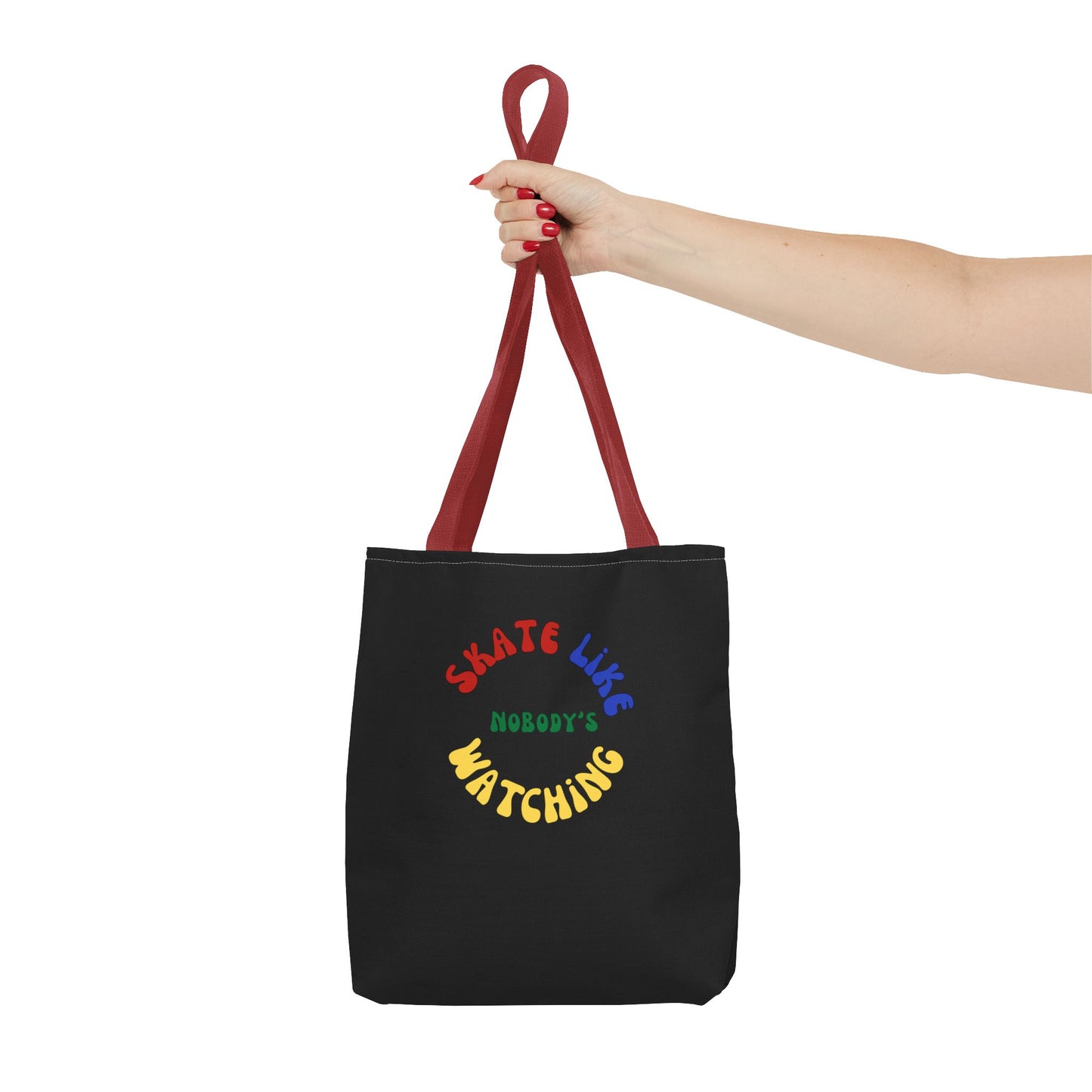 Primary Skate Like Nobody's Watching Tote Bag