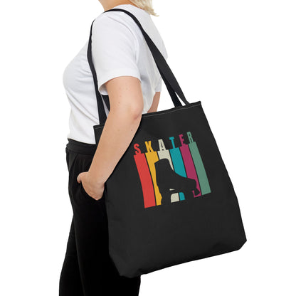 Rainbow Stripe Skater Tote Bag