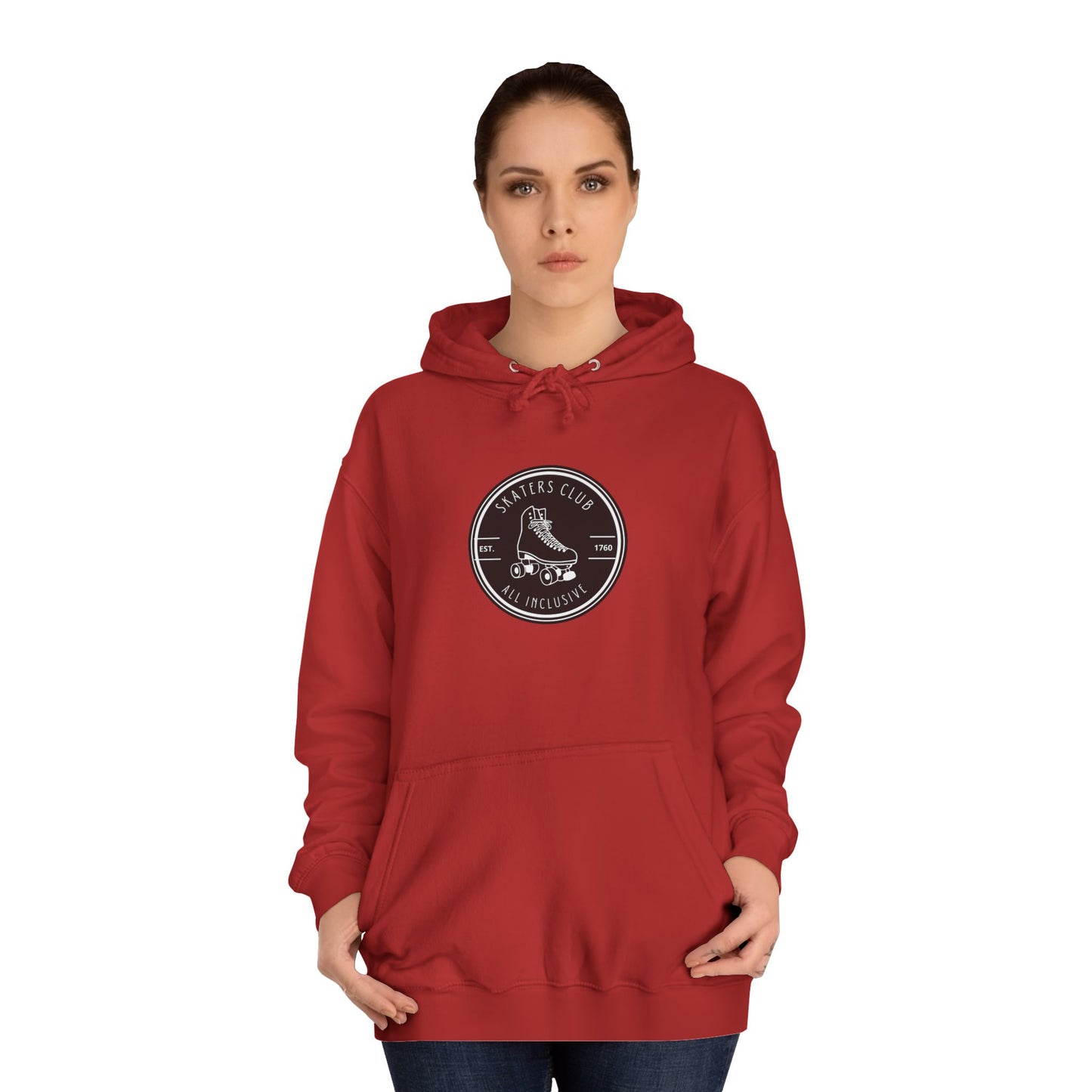 Black Round Skaters Club Unisex Hoodie