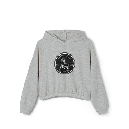 Women’s Cropped Round Black Skaters Club Sweatshirt