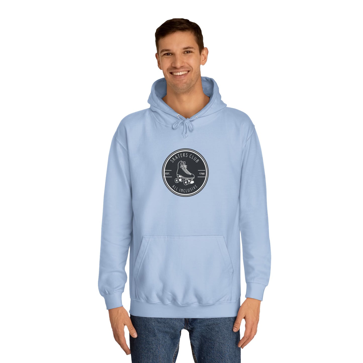 Black Round Skaters Club Unisex Hoodie