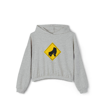 Women’s Cropped Warning Skater Sweatshirt