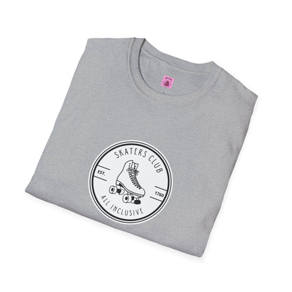 Round White Skaters Club Unisex T-Shirt