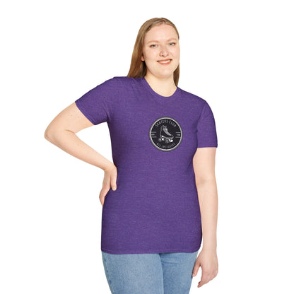 Round Black Skaters Club Unisex T-Shirt