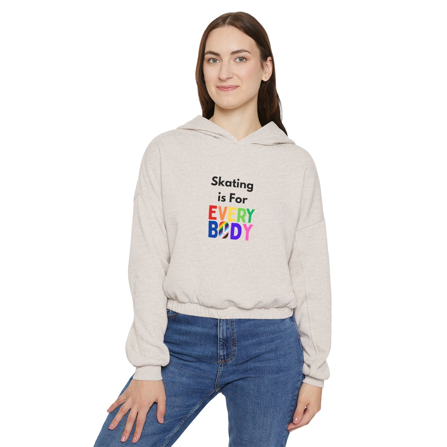 Women’s Cropped Skating is For Everybody Sweatshirt