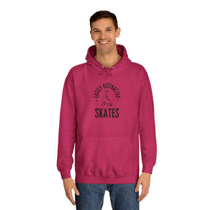 Easily Distracted by Skates Unisex Hoodie