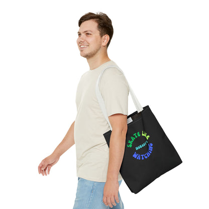 Blue/Green Skate Like Nobody's Watching Tote Bag