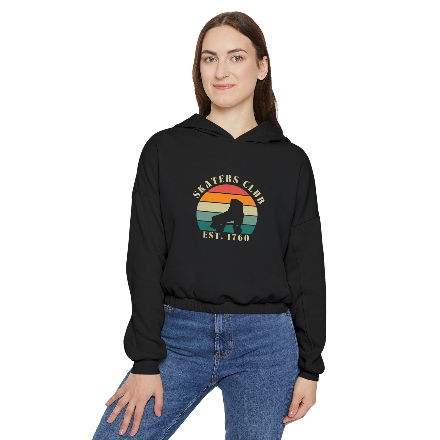 Women’s Cropped Retro Skaters Club Sweatshirt