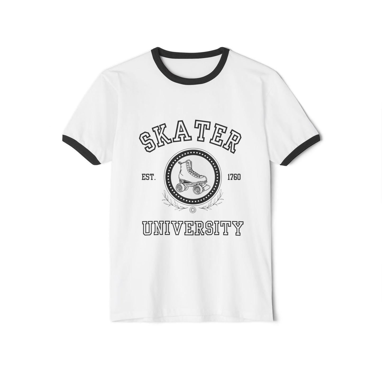 Skater University (Solid) Unisex Cotton Ringer T-Shirt