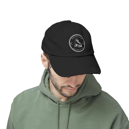 Black Skaters Club Distressed Cap