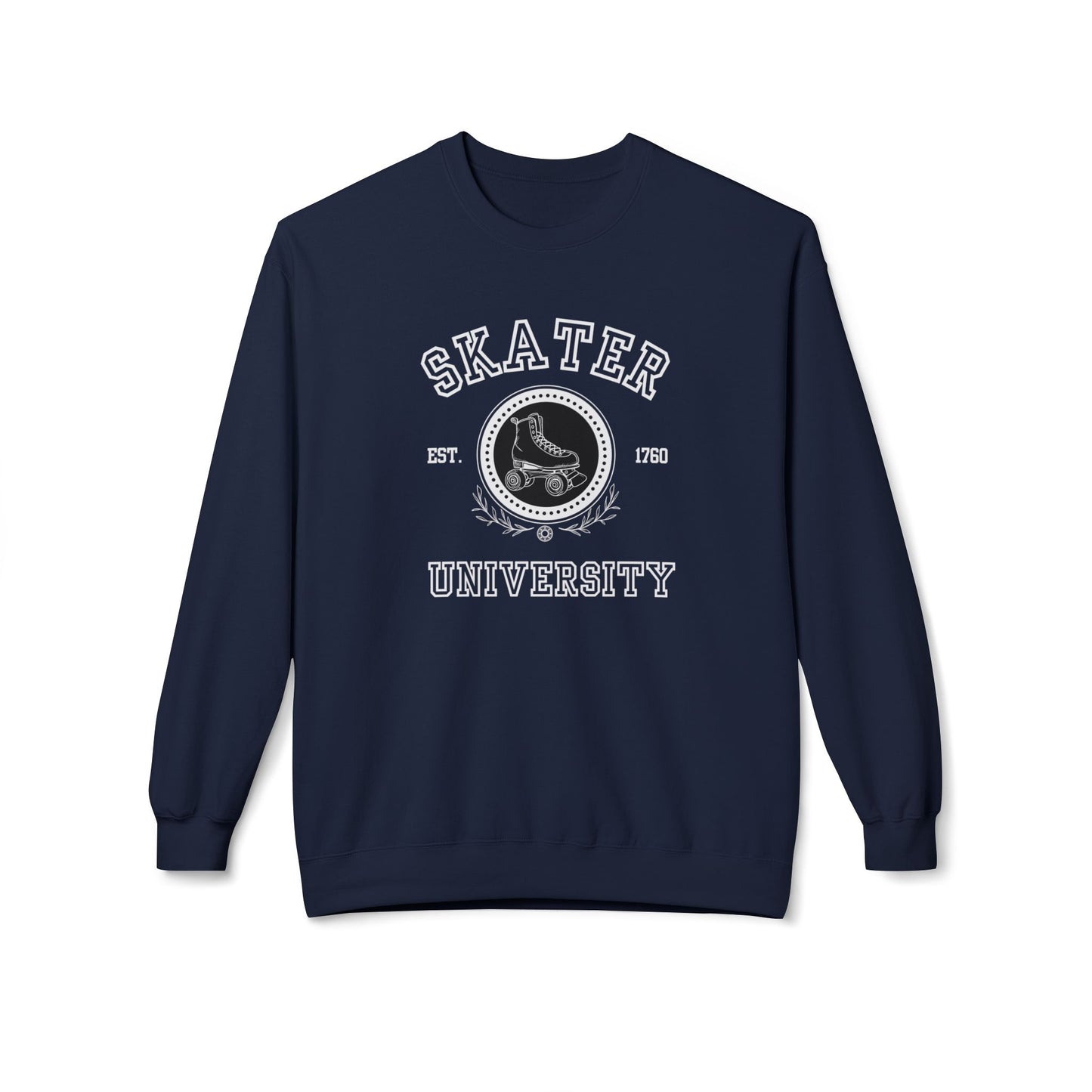 Skater University (Solid) Unisex Fleece Crewneck Sweatshirt