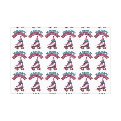 Home Decor - Birthday Roller Skate Gift Wrap Paper - Skate of Matter LLC