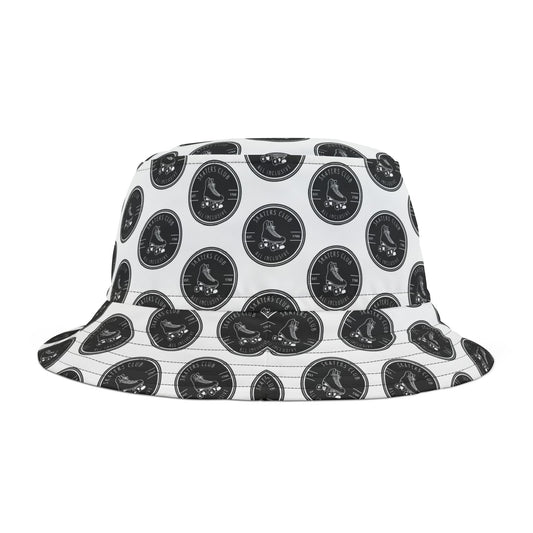 Hats - Black Round Skaters Club Bucket Hat - Skate of Matter LLC