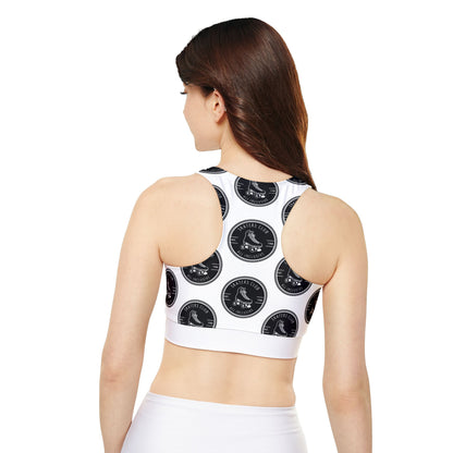 Sports Bra - Black Round Skaters Club Sports Bra - Skate of Matter LLC