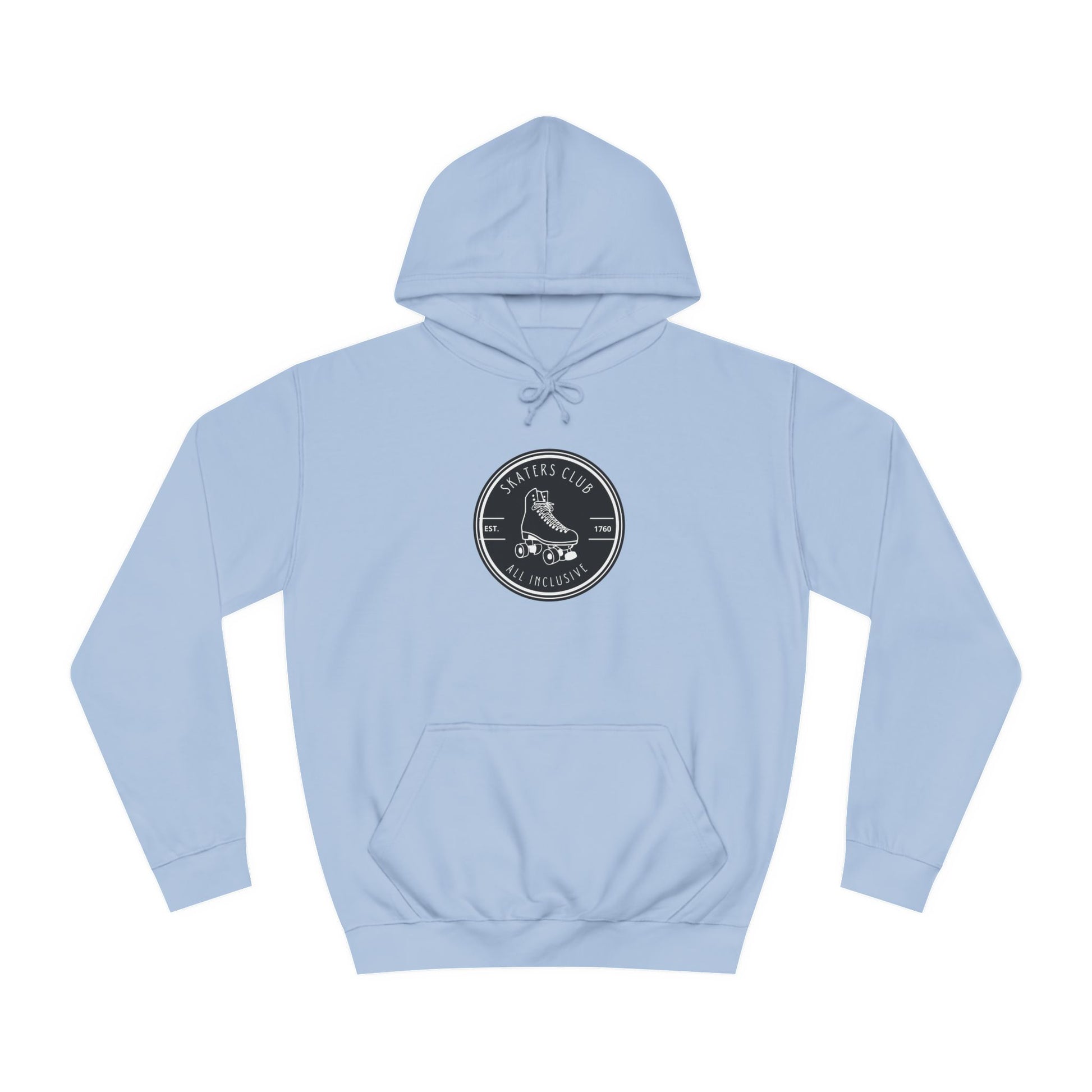 Hoodie - Black Round Skaters Club Unisex Hoodie - Skate of Matter LLC