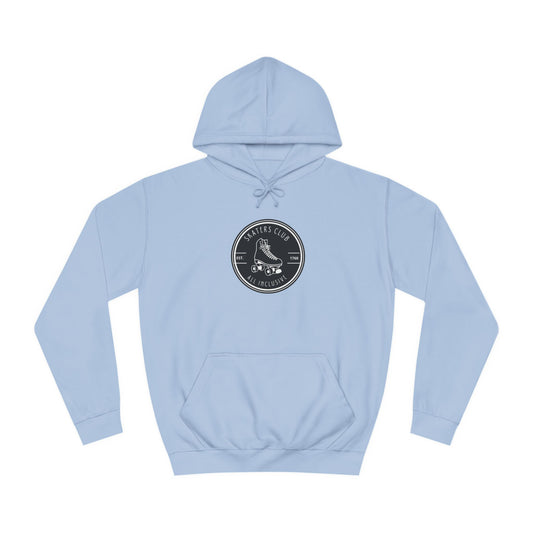 Hoodie - Black Round Skaters Club Unisex Hoodie - Skate of Matter LLC