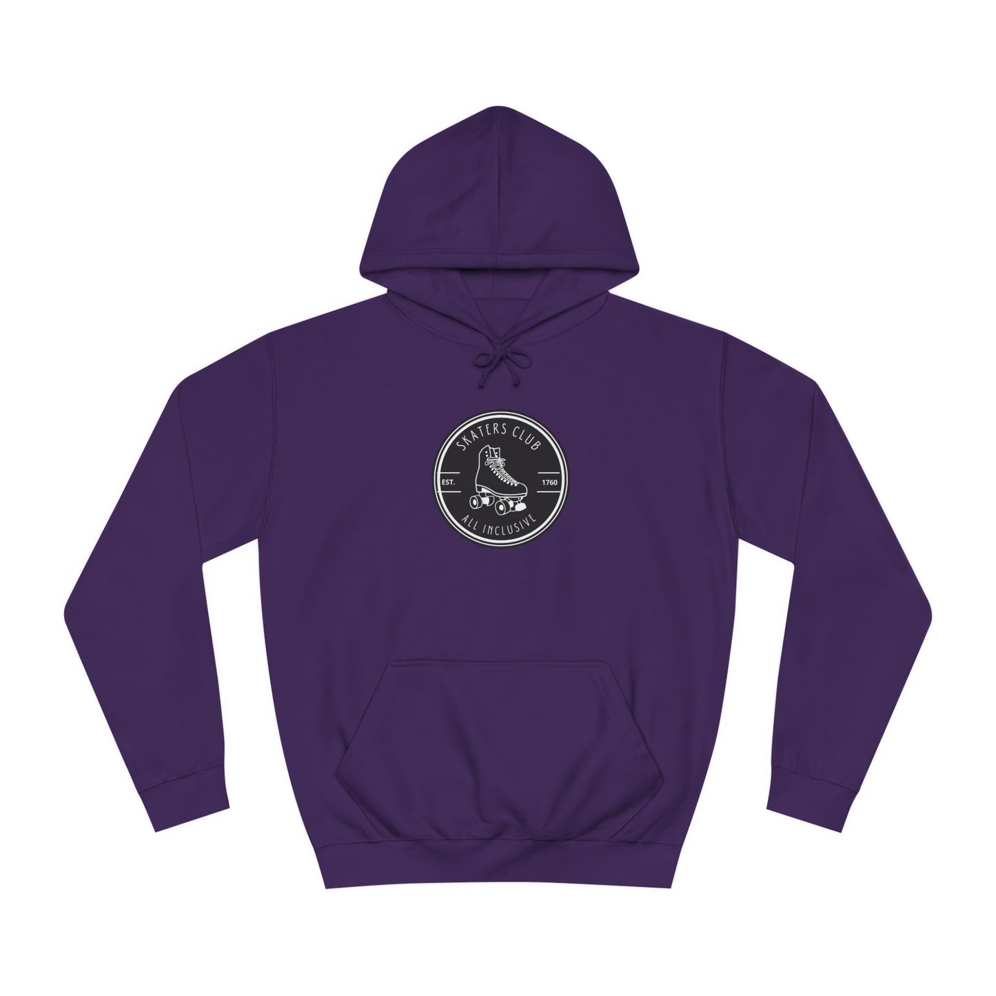 Hoodie - Black Round Skaters Club Unisex Hoodie - Skate of Matter LLC