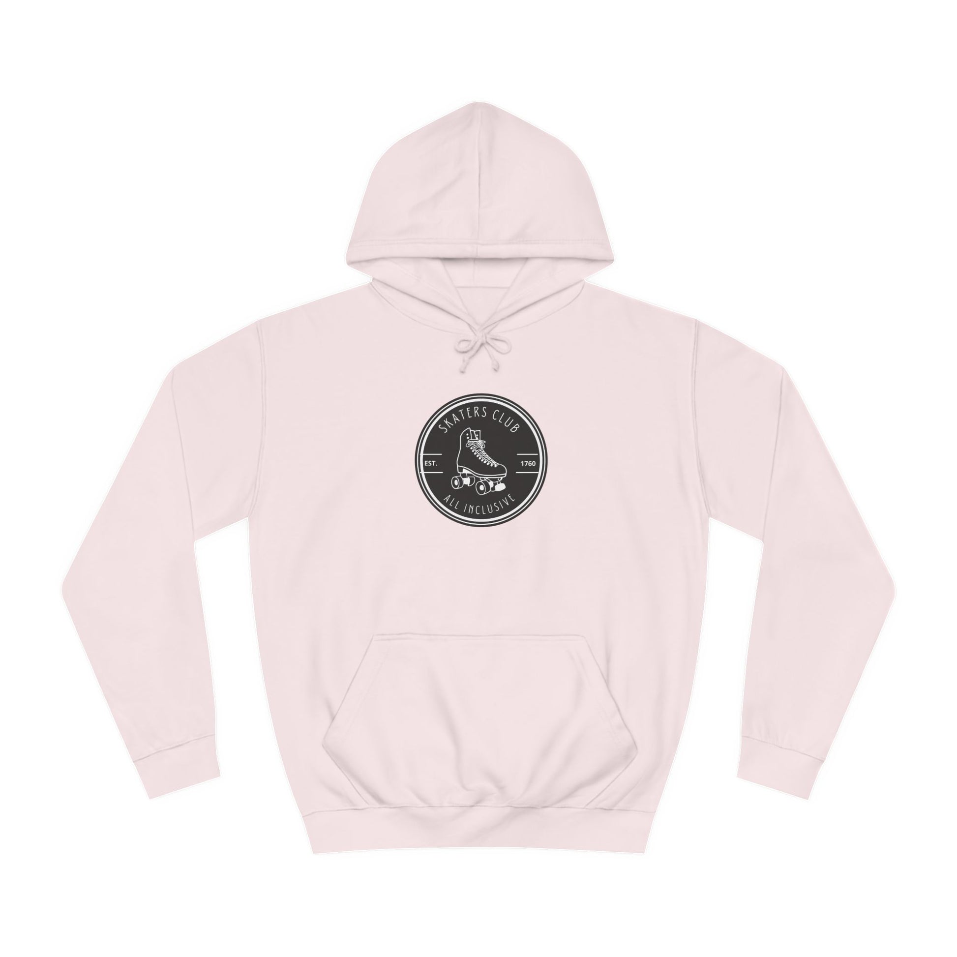 Hoodie - Black Round Skaters Club Unisex Hoodie - Skate of Matter LLC