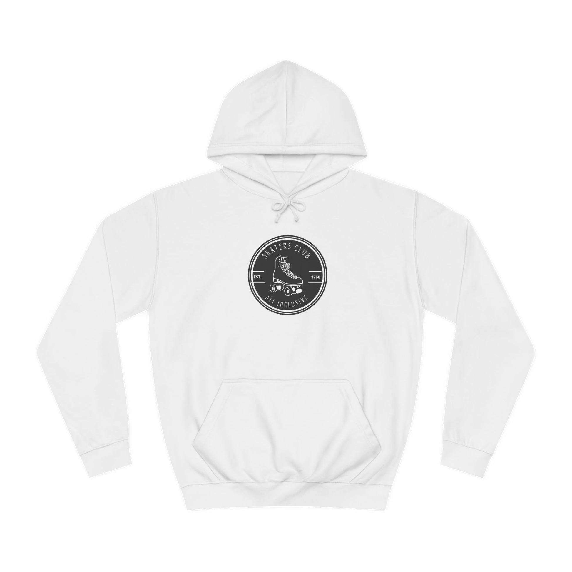 Hoodie - Black Round Skaters Club Unisex Hoodie - Skate of Matter LLC