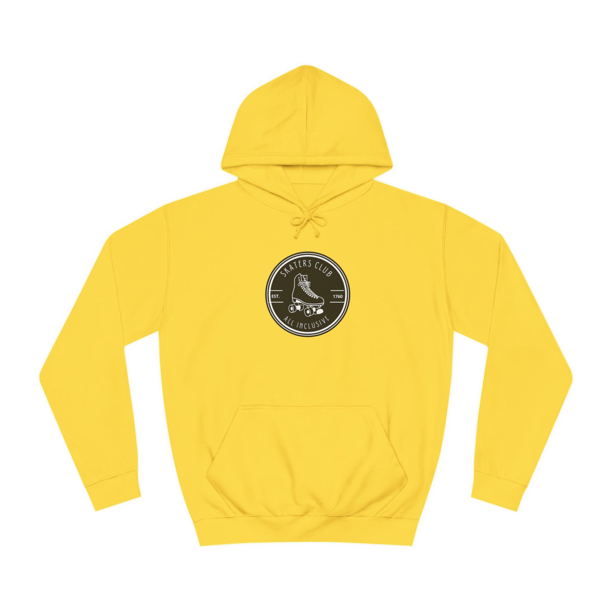 Hoodie - Black Round Skaters Club Unisex Hoodie - Skate of Matter LLC