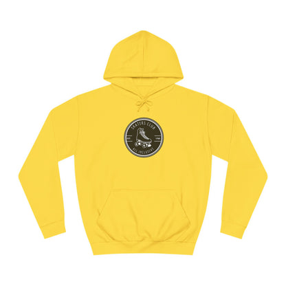 Hoodie - Black Round Skaters Club Unisex Hoodie - Skate of Matter LLC