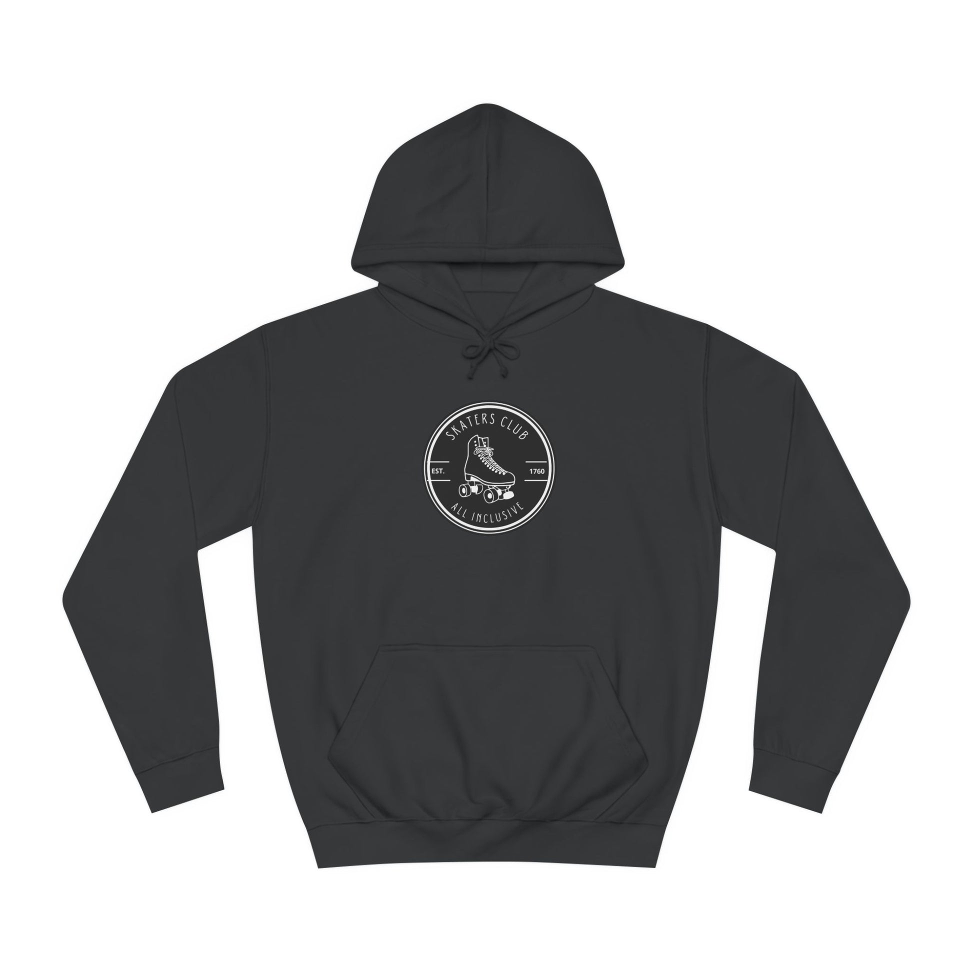 Hoodie - Black Round Skaters Club Unisex Hoodie - Skate of Matter LLC