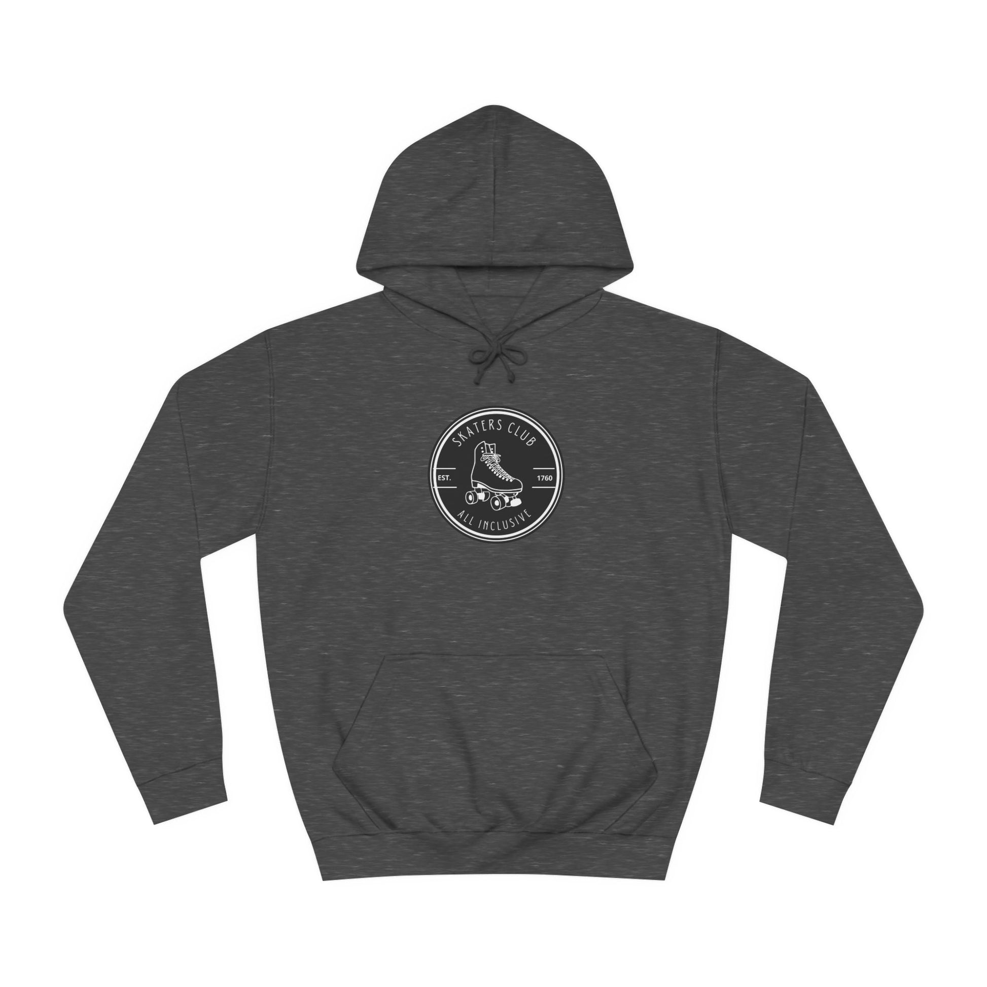 Hoodie - Black Round Skaters Club Unisex Hoodie - Skate of Matter LLC