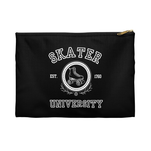 Bags - Black Skater University Accessory Pouch - Skate of Matter LLC