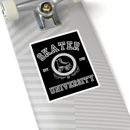 Paper products - Black Skater University Sticker - Skate of Matter LLC