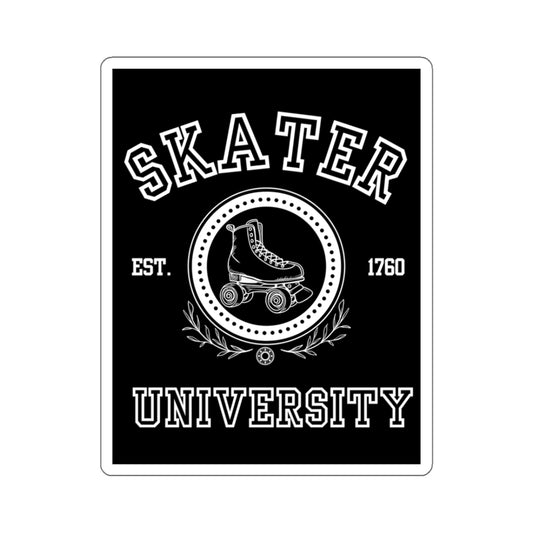 Paper products - Black Skater University Sticker - Skate of Matter LLC