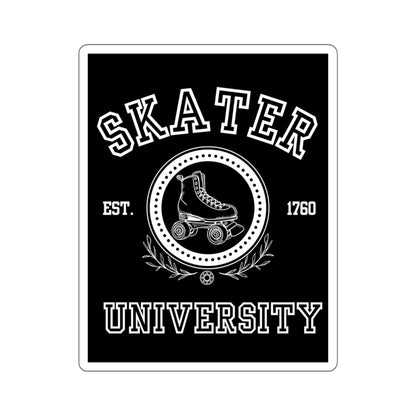 Paper products - Black Skater University Sticker - Skate of Matter LLC