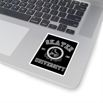 Paper products - Black Skater University Sticker - Skate of Matter LLC