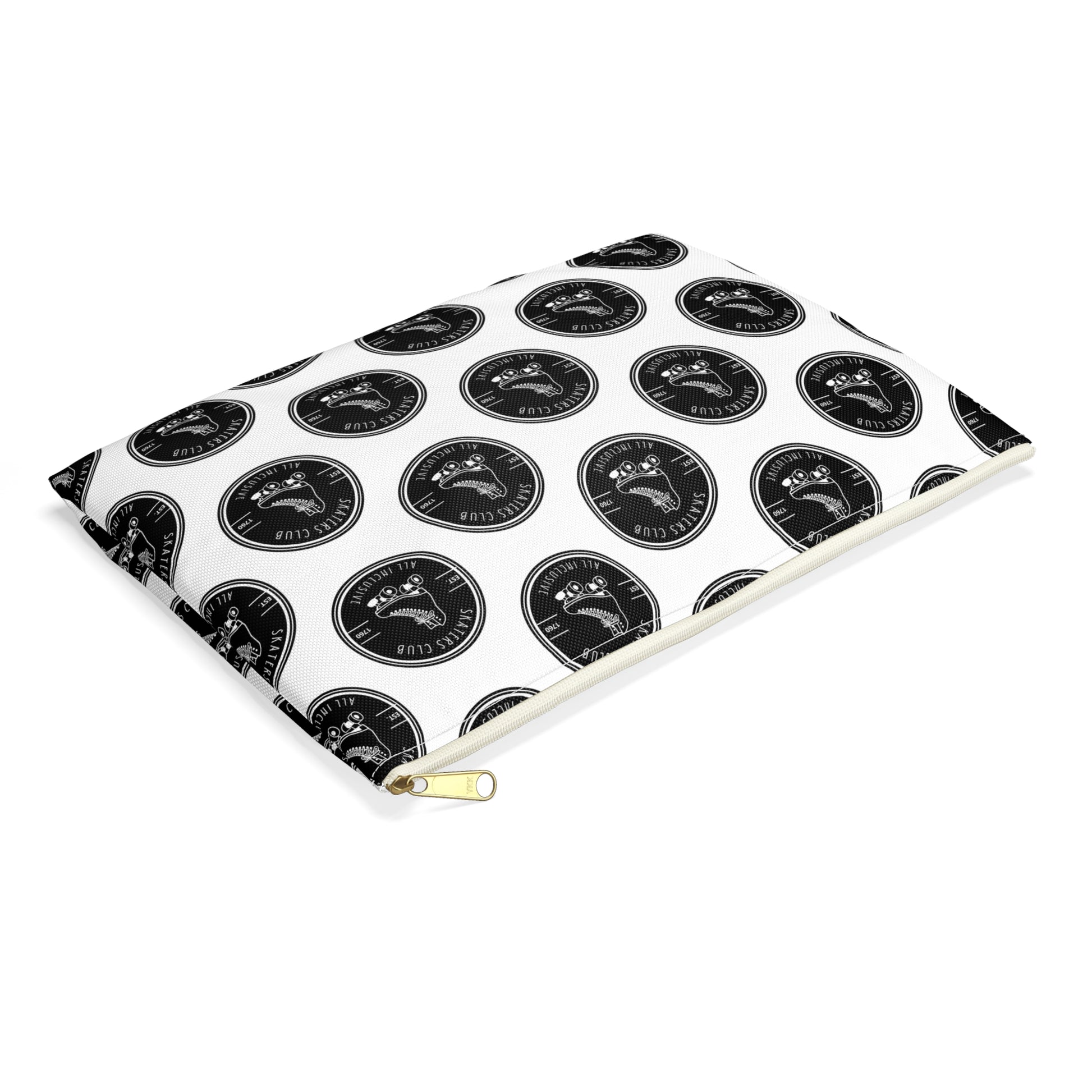 Bags - Black Skaters Club Accessory Pouch - Skate of Matter LLC