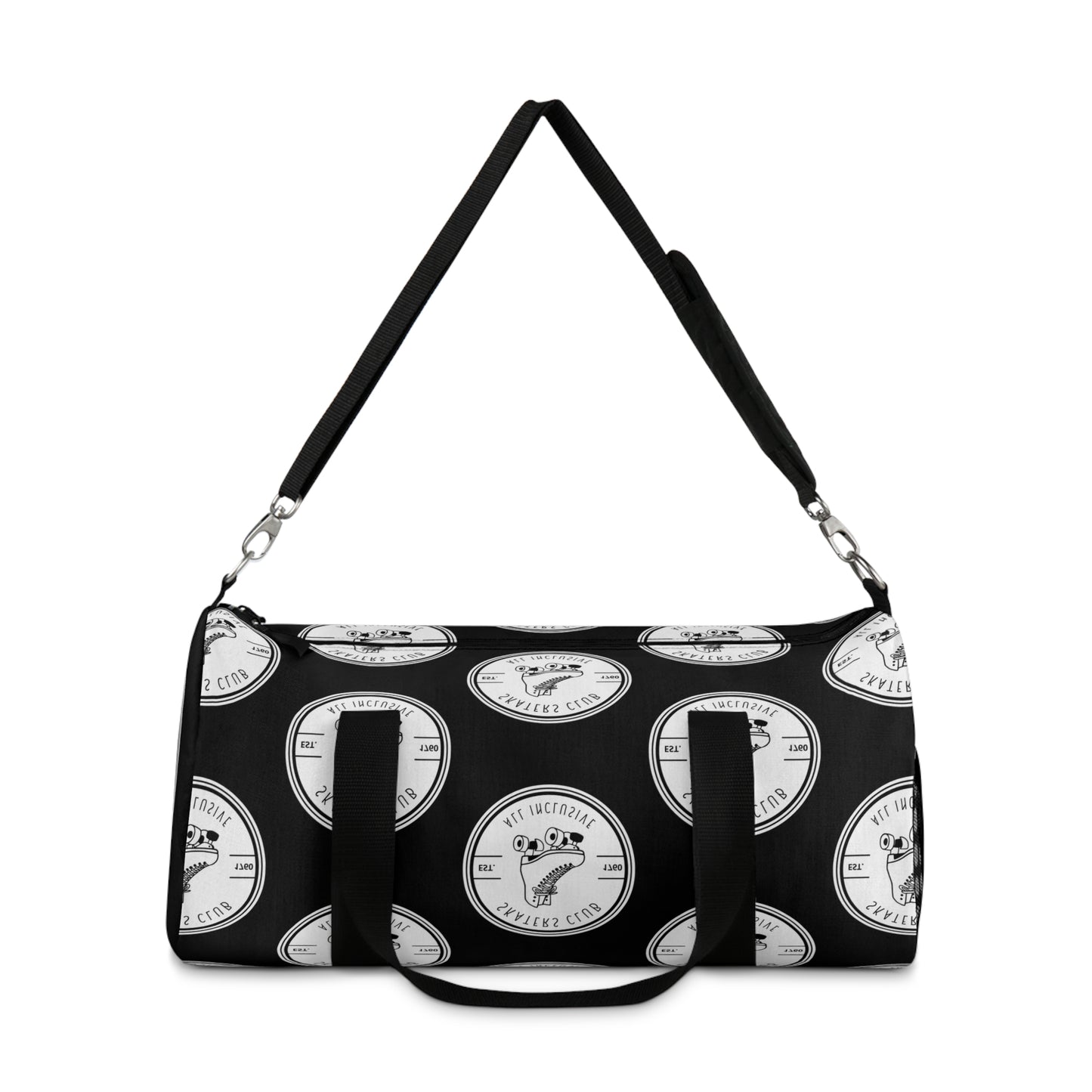 Bags - Black Skaters Club Duffel Bag - Skate of Matter LLC