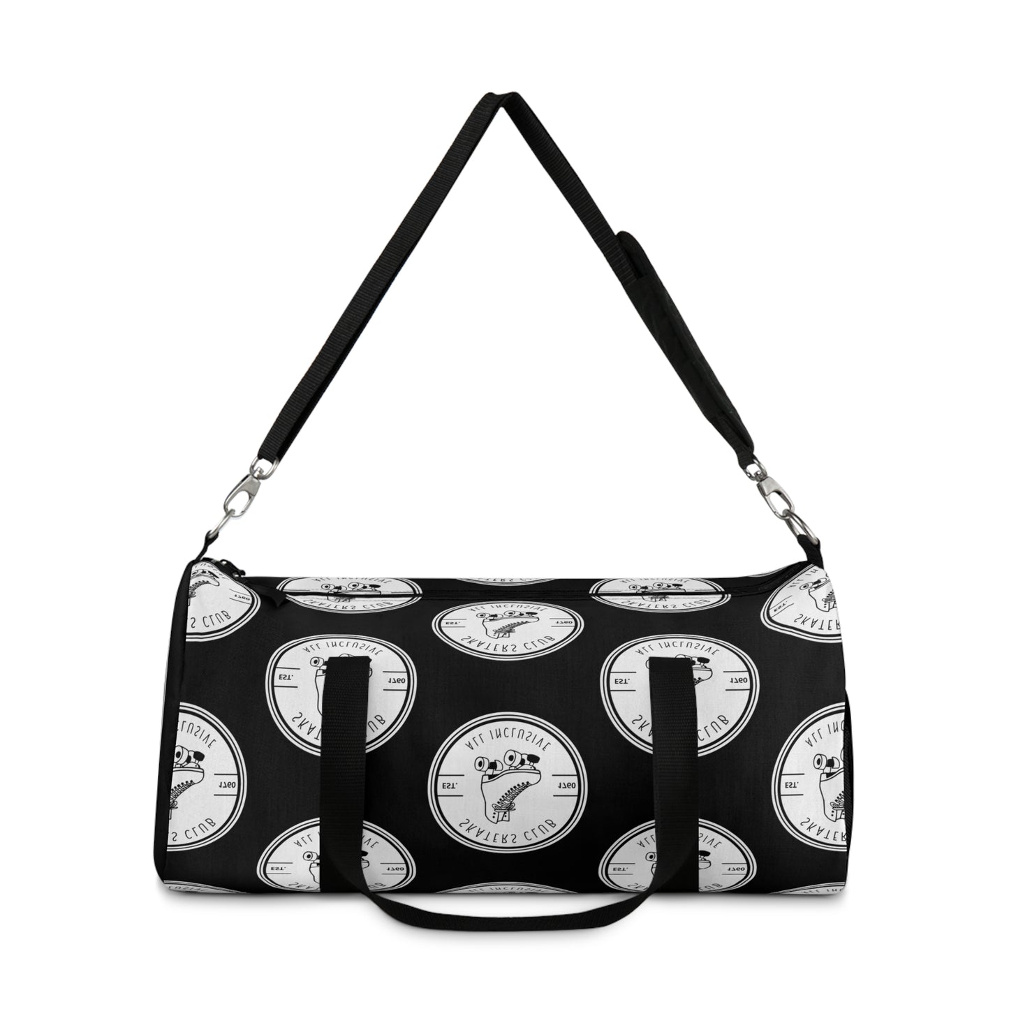 Bags - Black Skaters Club Duffel Bag - Skate of Matter LLC