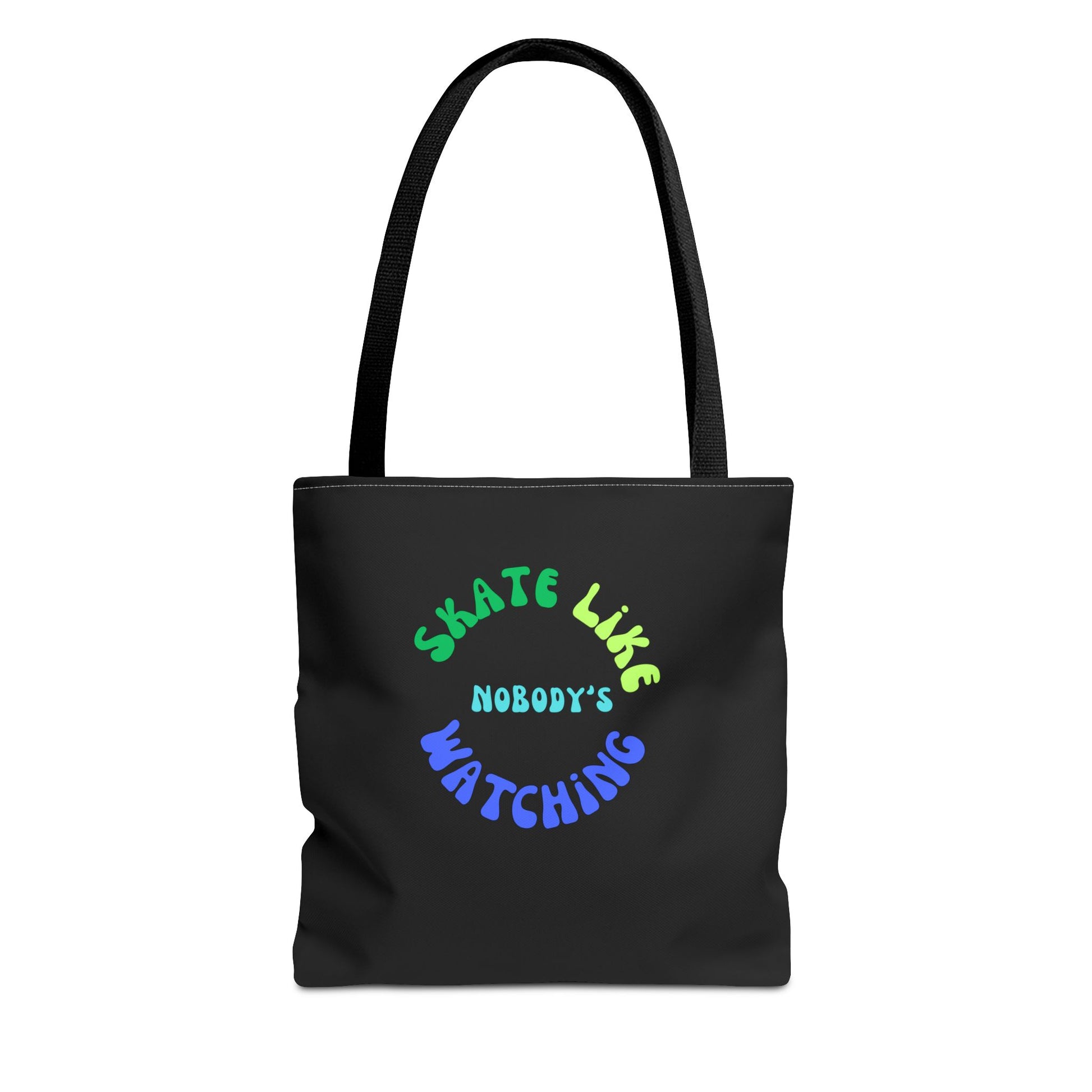 Bags - BlueGreen Skate Like Nobodys Watching Tote Bag - Skate of Matter LLC