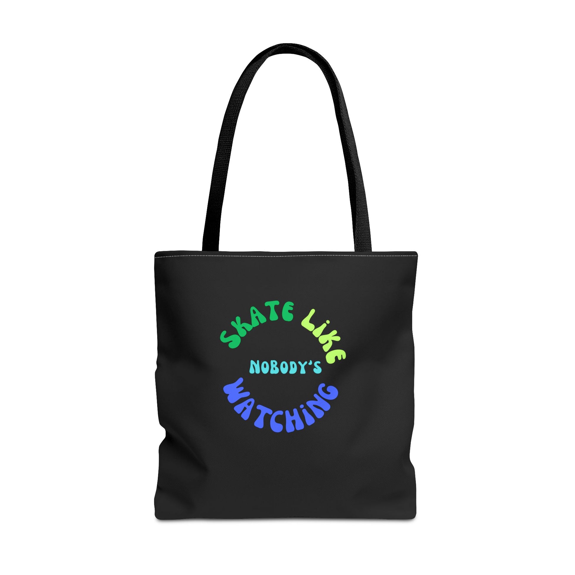 Bags - BlueGreen Skate Like Nobodys Watching Tote Bag - Skate of Matter LLC