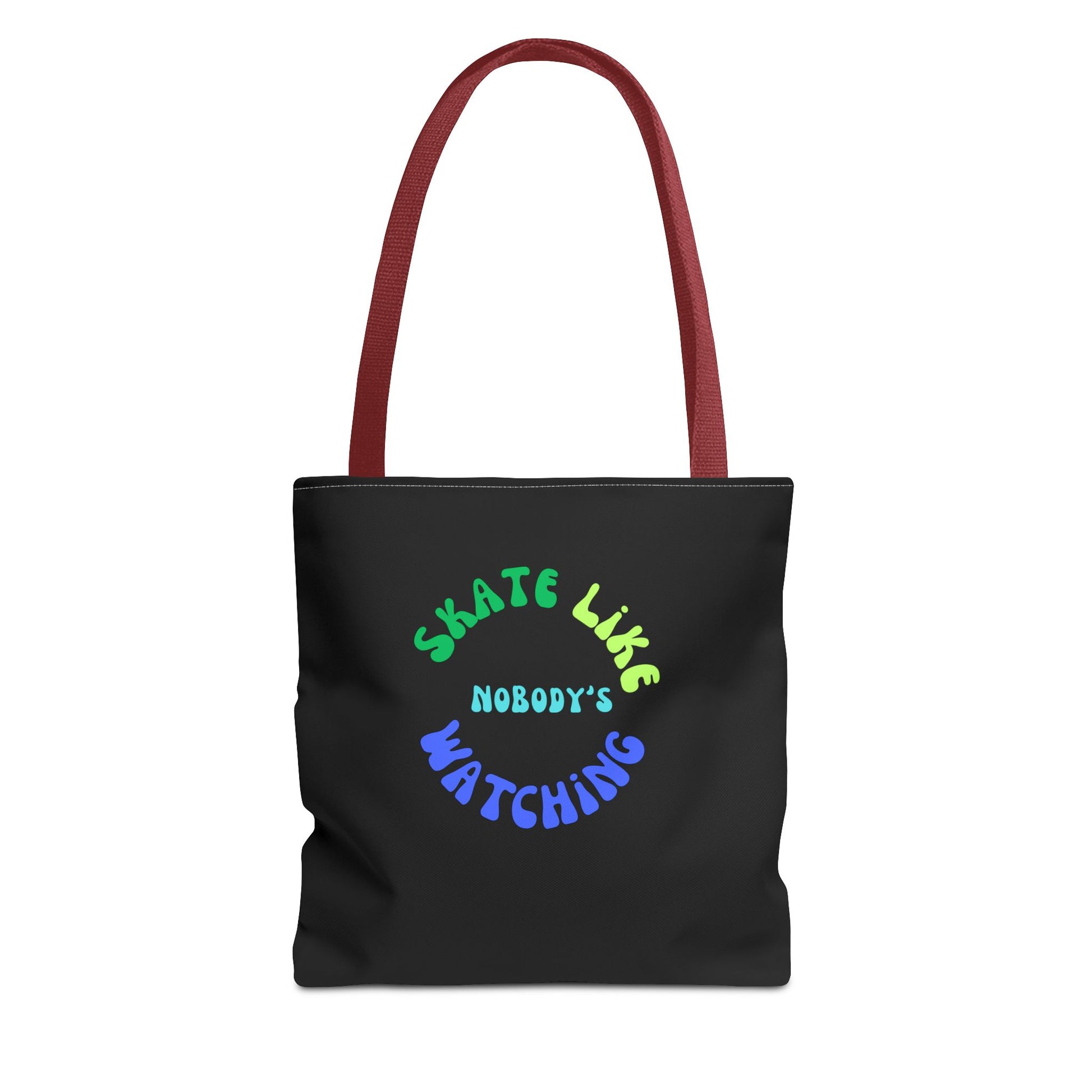 Bags - BlueGreen Skate Like Nobodys Watching Tote Bag - Skate of Matter LLC