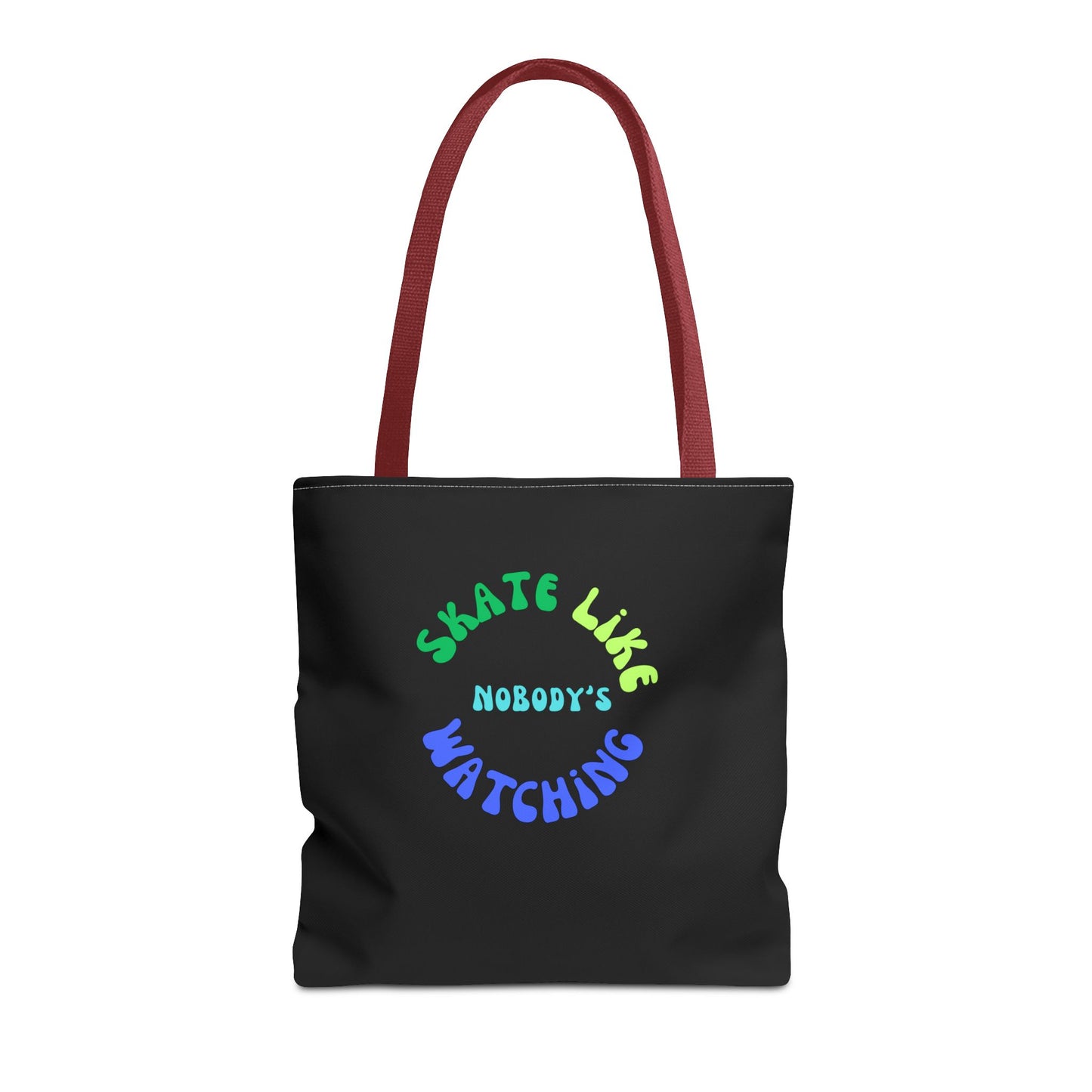 Bags - BlueGreen Skate Like Nobodys Watching Tote Bag - Skate of Matter LLC