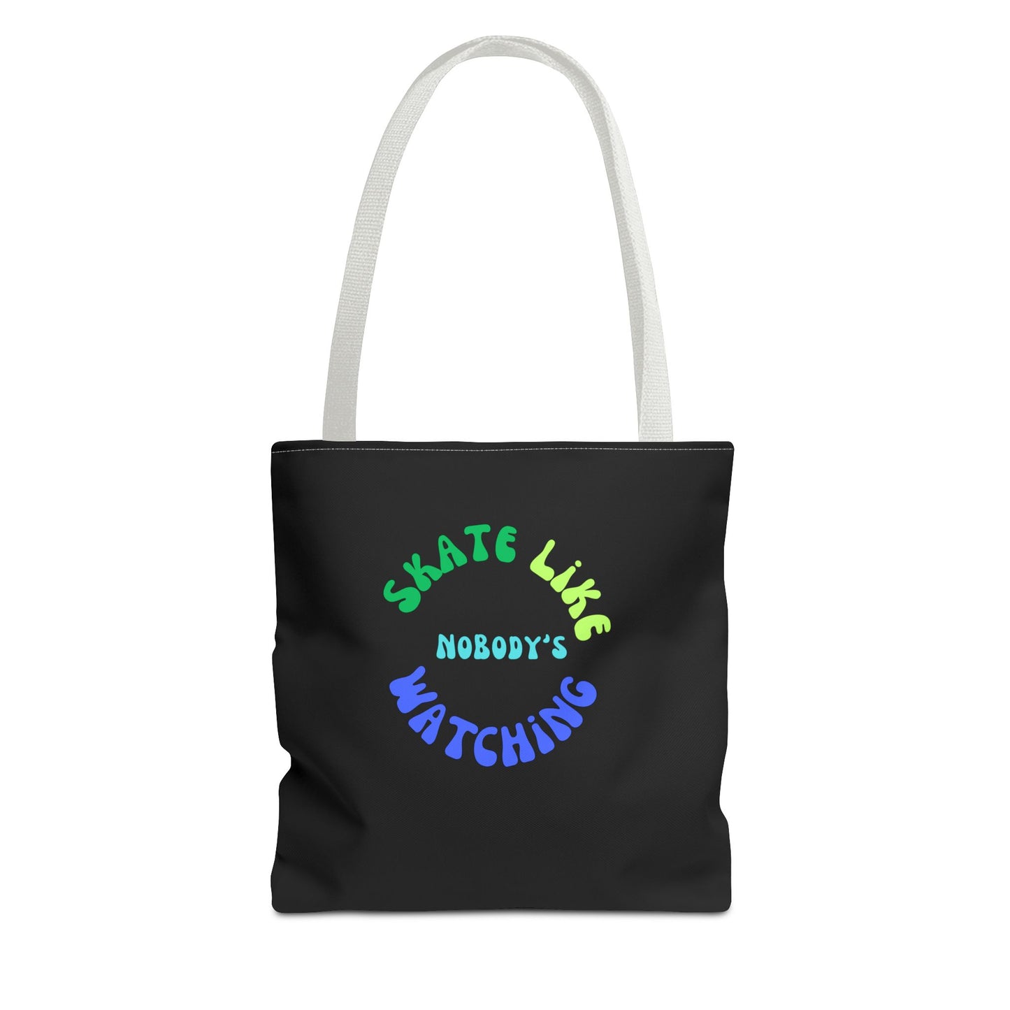 Bags - BlueGreen Skate Like Nobodys Watching Tote Bag - Skate of Matter LLC