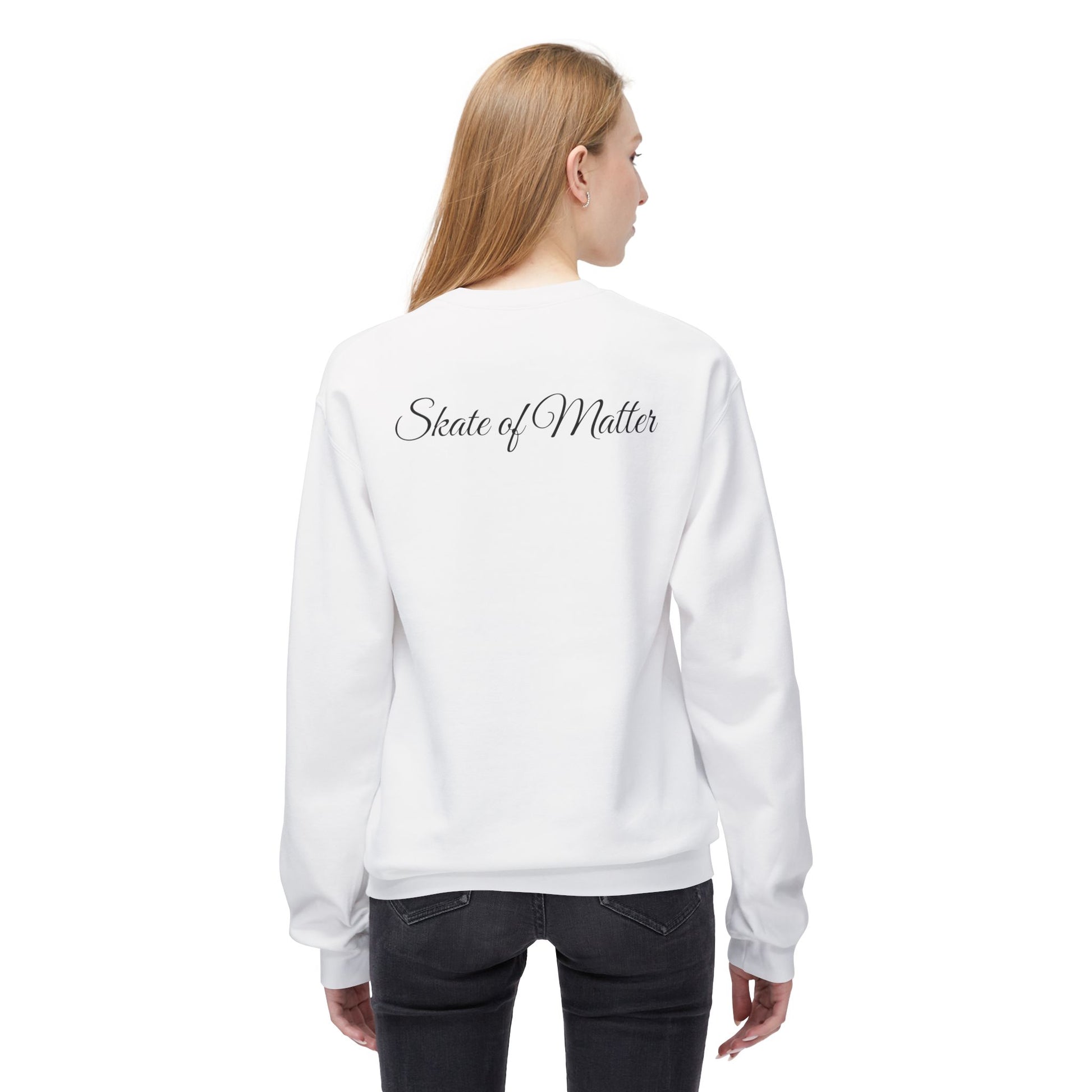 Sweatshirt - BlueGreen Skate Like Nobodys Watching Unisex Fleece Crewneck Sweatshirt - Skate of Matter LLC