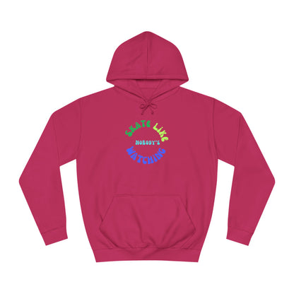 Hoodie - BlueGreen Skate Like Nobodys Watching Unisex Hoodie - Skate of Matter LLC